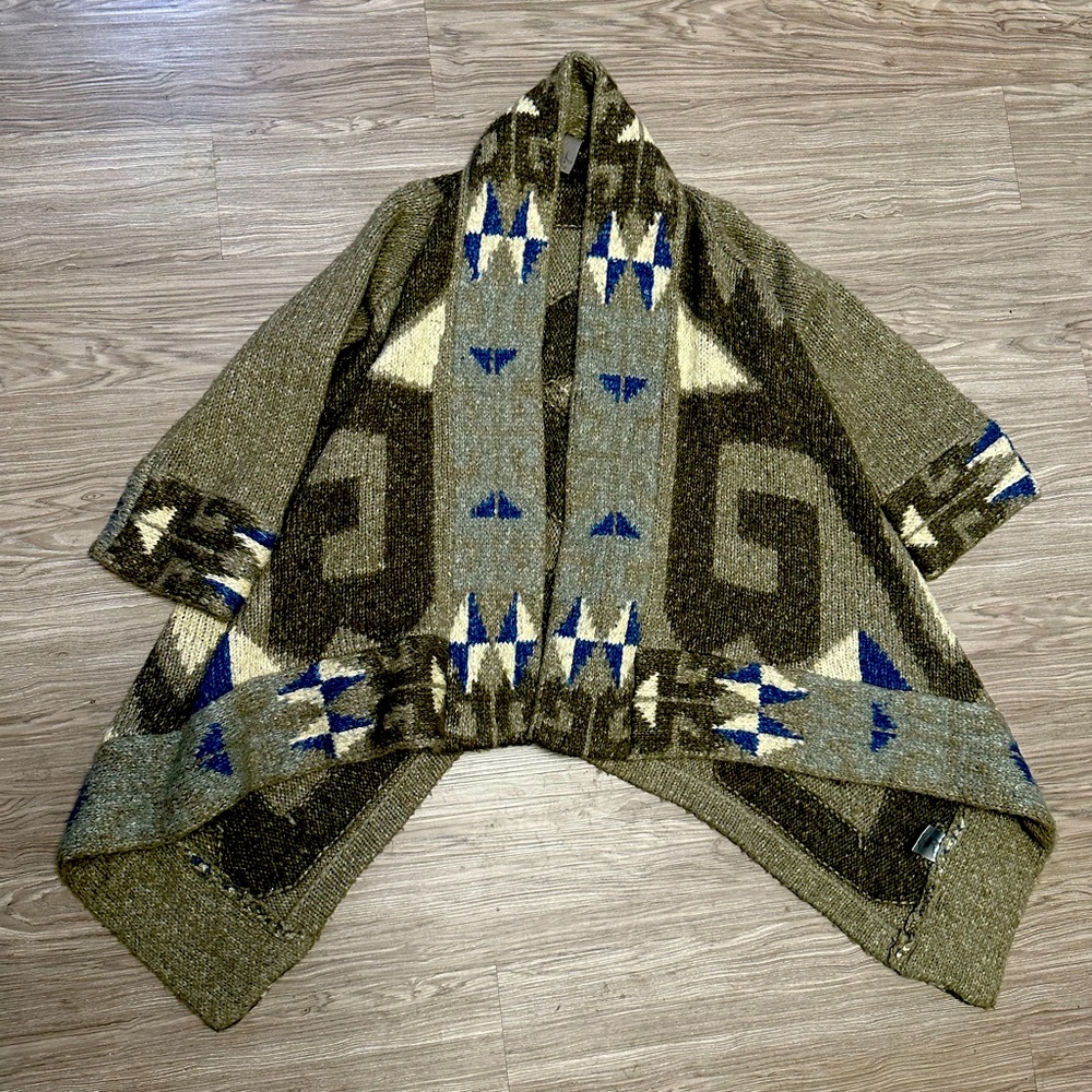 ANTHROPOLOGIE | John & Jenn Aleutian Folklore Cardigan Southwestern Boho S/P